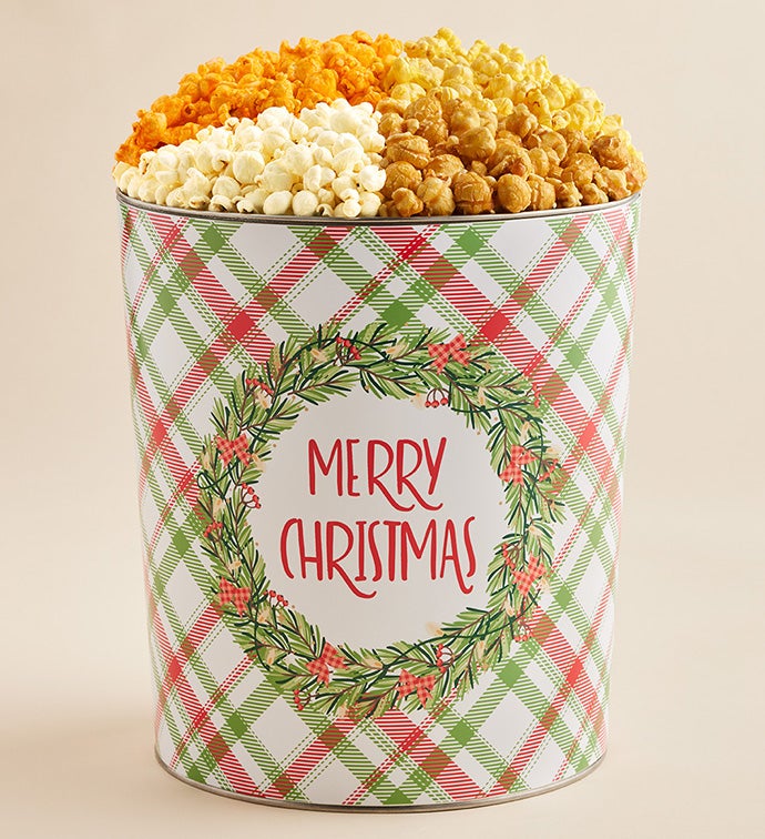 Christmas Cheer Popcorn Tins